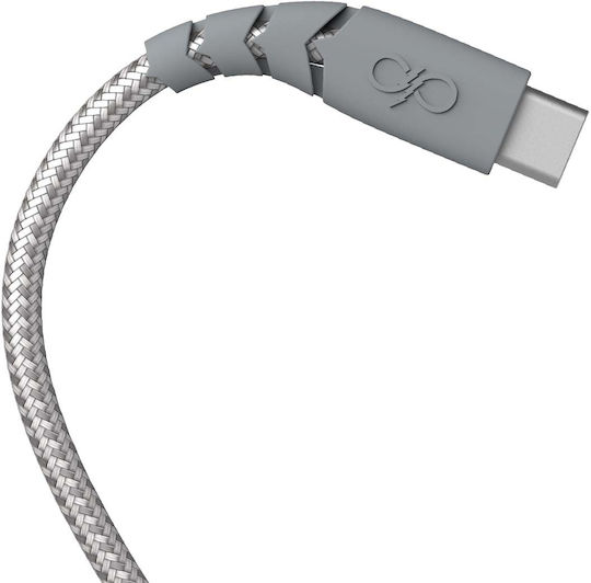 Force Power Ultra-Reinforced USB-A USB-C Cable 1.2m 3A Gray