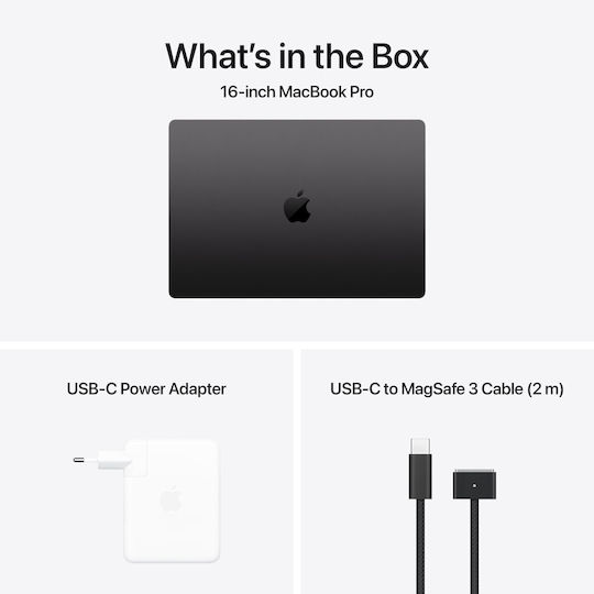 Apple MacBook Pro (2024) 16.2" Retina Display 120Hz (M4 Pro-14-Core/24GB/512GB SSD/20-Core GPU) with 140W Charger Space Black (US Keyboard)