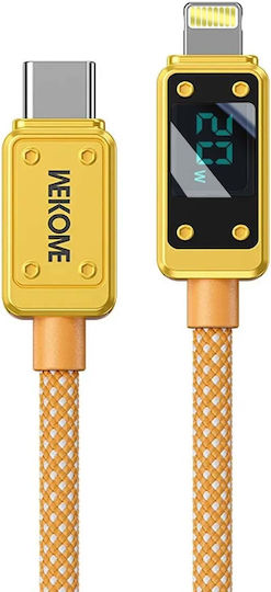 WK USB-C to Lightning Cable Κίτρινο 1m