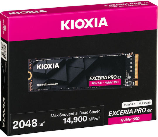 Kioxia Exceria Pro G2 SSD 2TB τύπου M.2 με σύνδεση PCI Express 5.0 LVE10Z2T04G8