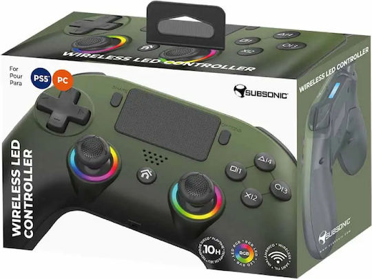 Subsonic Led Kabellos Gamepad für Schalter Grün