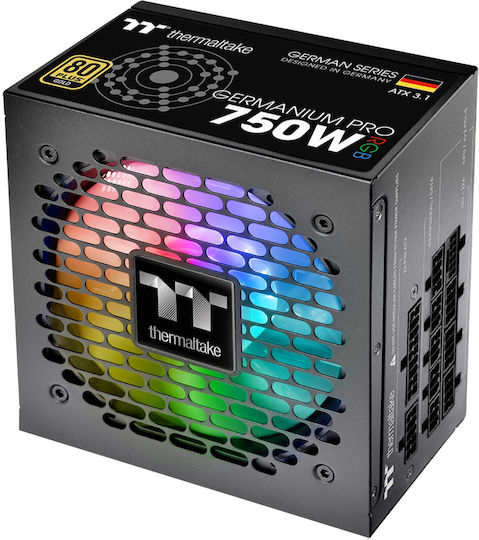 Thermaltake Germanium Pro RGB 750W Μαύρο Τροφοδοτικό Υπολογιστή Full Modular 80 Plus Gold