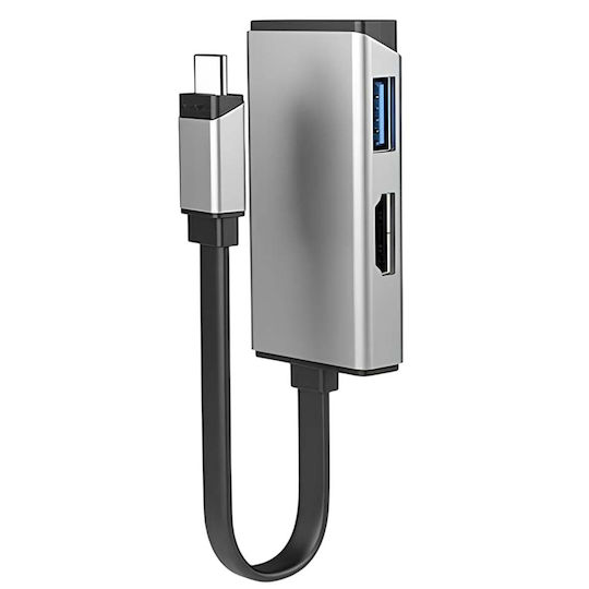 Alogic Magforce Duo 2-In-1 USB-C Docking Station με HDMI 4K PD Ασημί