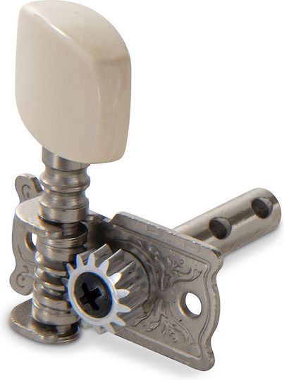Fire & Stone String Instruments Tuning Pegs for Acoustic Guitar Silver