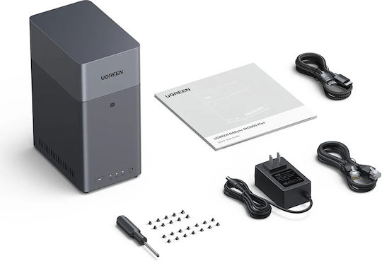 Ugreen DH2300 NAS Кула с 2 слота за HDD/SSD