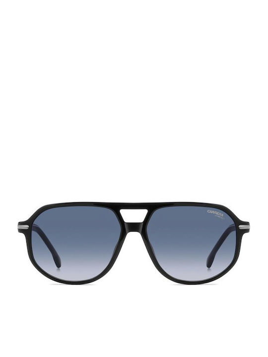 Carrera Unisex Sunglasses with Black Horn-Rimmed Frame and Grey Lenses 375/S D51/08