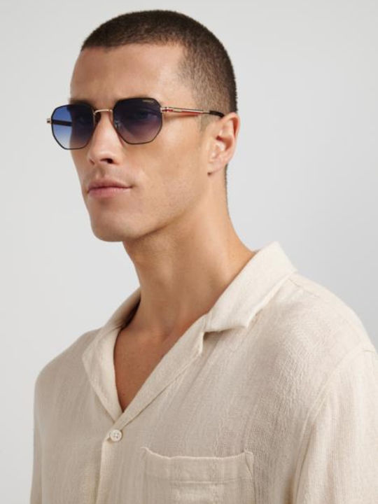 Carrera Unisex Sunglasses With Gold Metallic Frame And Grey Lens 380/S W3J/08