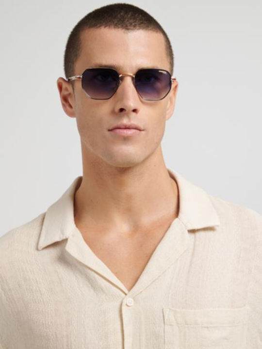 Carrera Unisex Sunglasses With Gold Metallic Frame And Grey Lens 380/S W3J/08