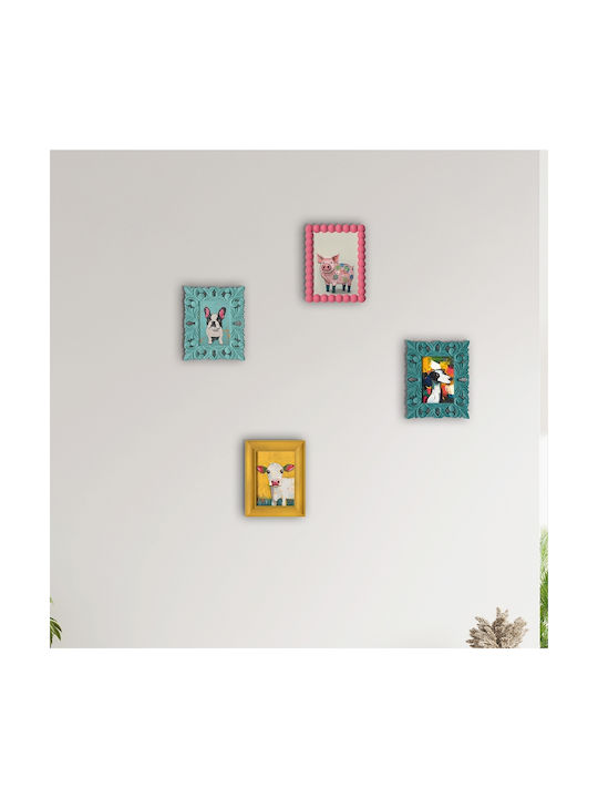 Panou Acrilic Pink Pig Roz 15x20cm