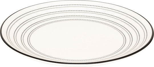 S-d Lunova Plate Desert made of Porcelain White with Diameter 19cm