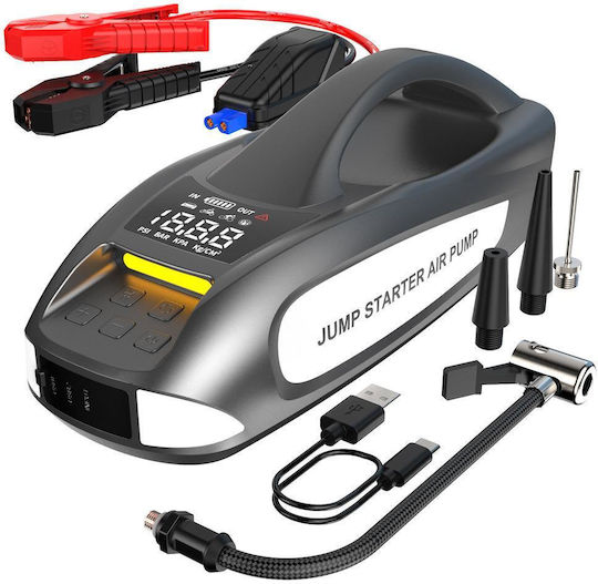 Starter Portabil Baterie Automobil și Motocicletă 27000mAh cu Bancă de Alimentare USB Pompă Obiectiv 12V