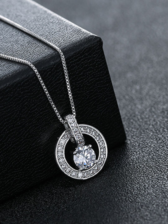 Halskette aus Silber mit Zirkon