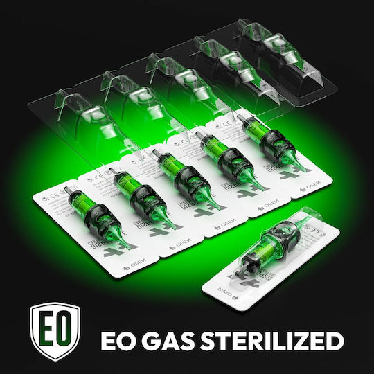 Set 50 Ace Profesionale De Unică Folosință Hawink Pentru Tatuaje #12 Liner Shader Magnum 0,35 Mm 12 Tipuri Modul Ac 3rl 5rl 7rl 3rs 5rs 7rm 9r 11rm 13rm 15rm Oțel Inoxidabil Accesorii Profesionale En20-fg-50kit-j