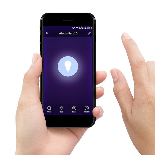 Alecto Bec Inteligent Led Smartbulb10 Culoare Bec Wi-fi E27 9w Alb