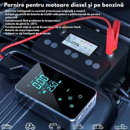 DB-0101 Autoreifenpumpe 150PSI Wiederaufladbar 12V