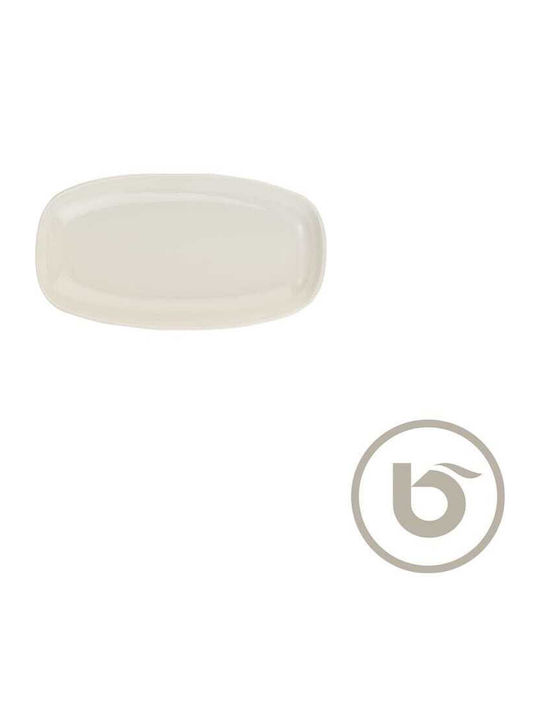 Kutahya Porselen Serving Platter Oval made of Porcelain White 20x10cm Kutahya Porselen Serving Platter Oval made of Porcelain White 20x10cm