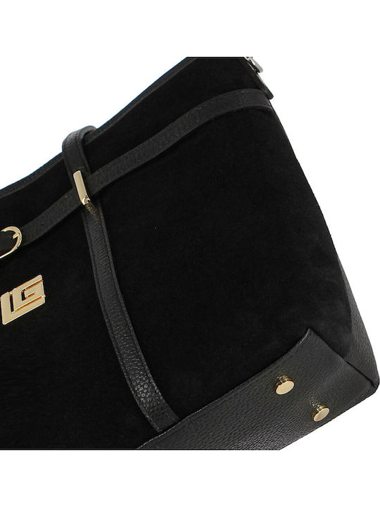 Leather Women's Bag Shoulder Black