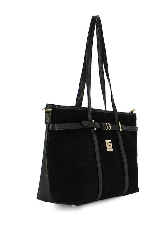 Leather Women's Bag Shoulder Black