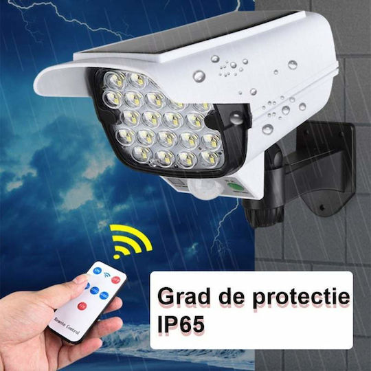 Montat pe perete Lampă Solară cu Senzor de Mișcare și Telecomandă IP65 11bucx9bucx18.5buccm