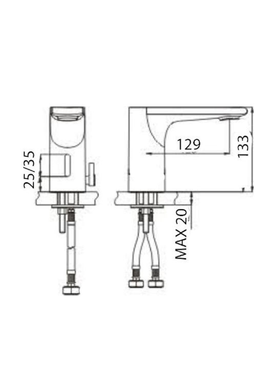 Piccadilly Mixing Sink Faucet with Photocell Sensor Piccadilly Mixing Sink Faucet with Photocell Sensor