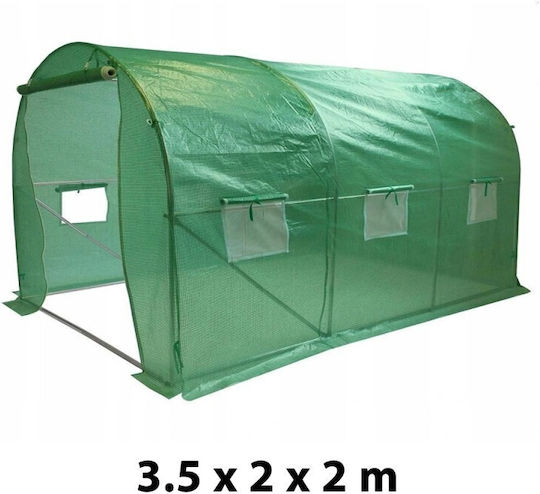 Оранжерия Тунел с Метална Рамка 3.5x2x2м