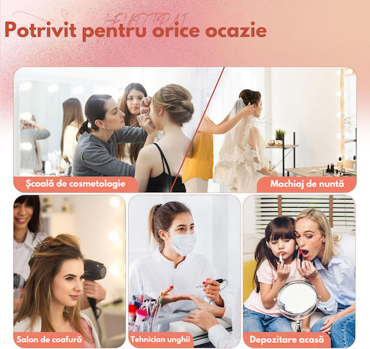 Geantă cosmetică Negru Înălțime: 22.5 cm x Lățime: 50 cm x Adâncime: 40 cm
