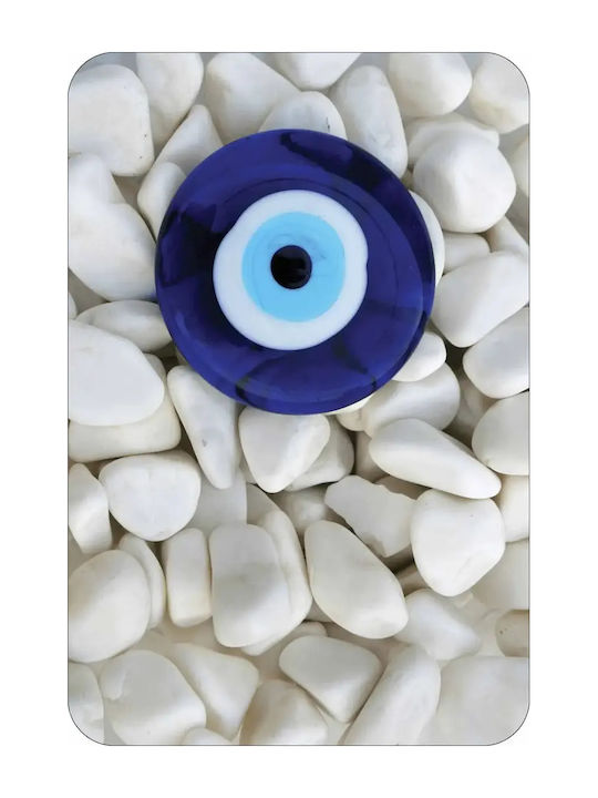 Bath Mat Gouri Eye White Background 60 x 60 cm