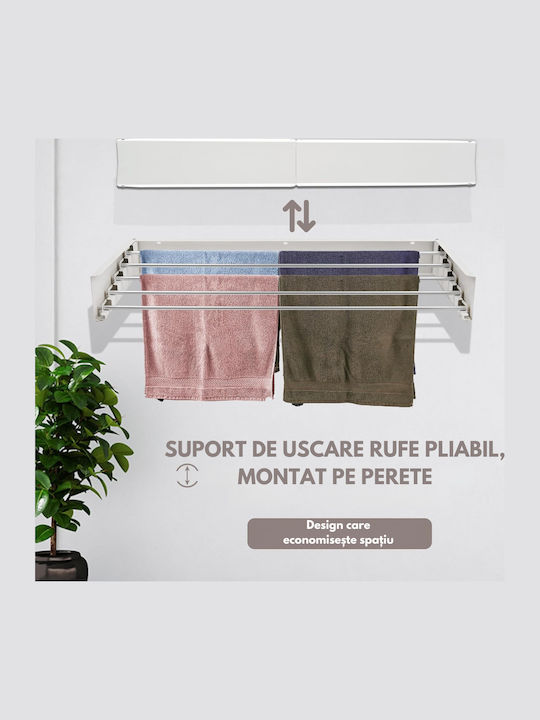 Uscătoare Rufe Pliere Perete Pentru Balcon Inox