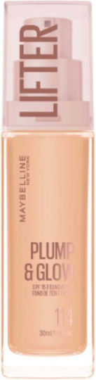 Maybelline Lifter Plump & Glow Liquid Foundation SPF15 114 30ml