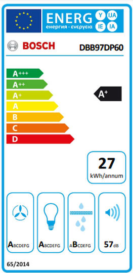 Bosch Mecanism de Absorbție 90cm Negru