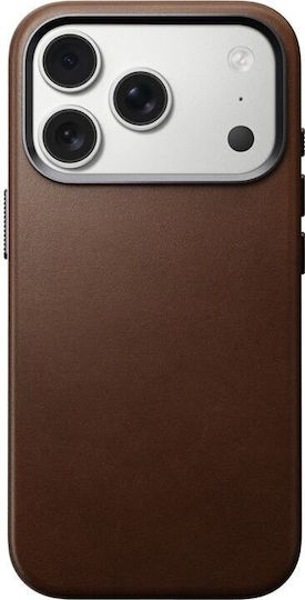 Nomad Back Cover Δερμάτινο Καφέ (iPhone 17 Pro)