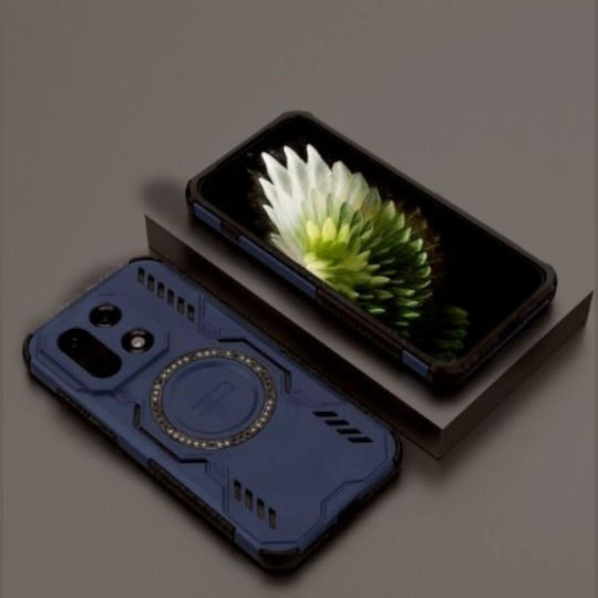 Techsuit Umschlag Rückseite Kunststoff Blau (OnePlus 15)