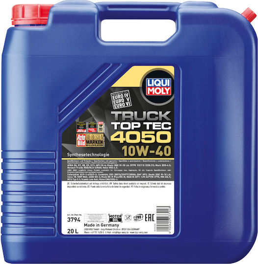 Liqui Moly Top Tec Truck Λάδι Αυτοκινήτου 10W-40 20lt