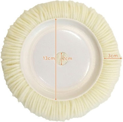 Disc De Polizare Zola 130 Mm Diametru Prindere Velcro Compatibil Mașină De Polizat Bormașină Poliester Alb