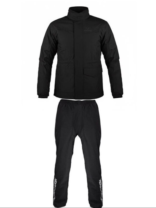 Nordcode Rainsuit Wave Evo Male Motorcycle Rain Suit Jacket And Pants Set Black