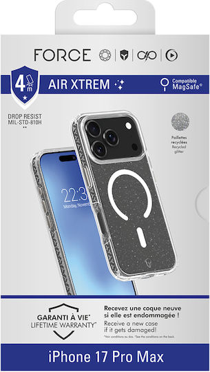 Force Case Magsafe Hülle iPhone 17 Pro Max Modell Air Xtrem Verstärkt 4m Schwarz