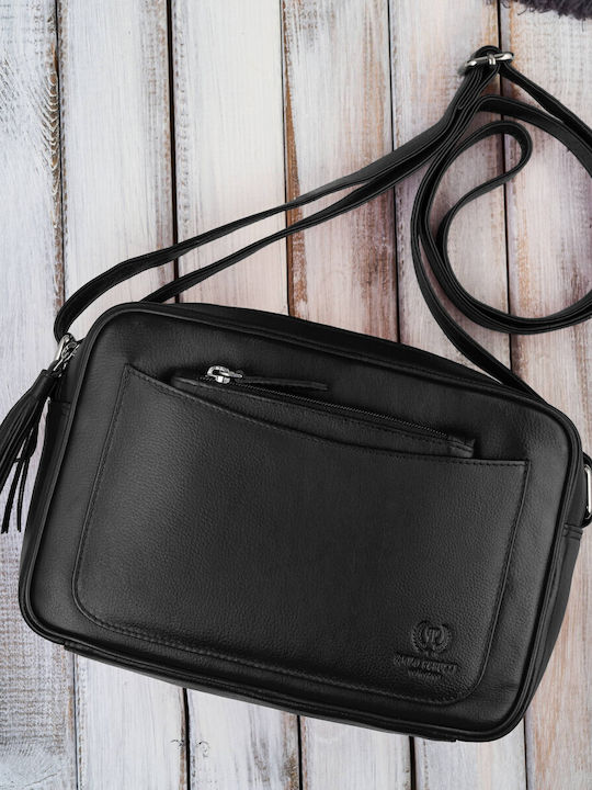 Leather Women's Bag Shoulder Black