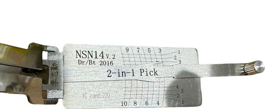 Lishi Nsn14 2 În 1 Decodor Auto Pentru Chei Nissan Infiniti Subaru Ușă Portbagaj Nsn14 Dr Bt