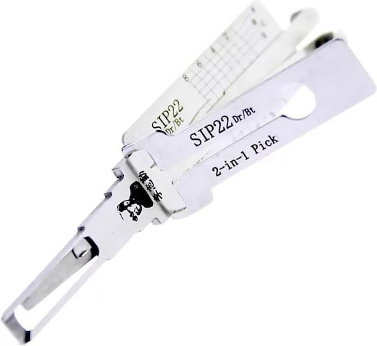 Lishi Original Sip22 Instrument Auto Decoder 2-în-1 Chei Fiat 500 Alfa Romeo Iveco Jeep Dodge Uși Portbagaj