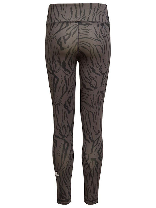 Kids Legging Sports Long Gray Optime Aeroready