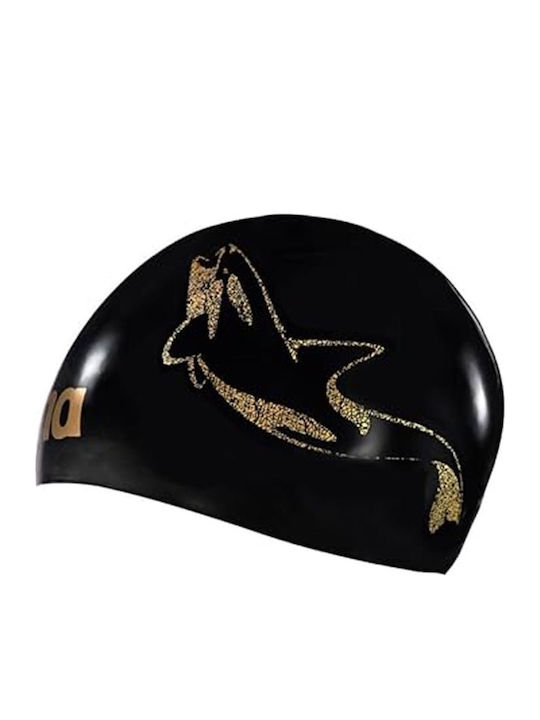 Arena Moulded Pro II Silicone Adults Swimming Cap Black