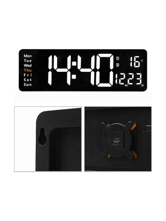 Ceas Digital de Masă cu Alarmă Negru ZD1DS63QWS626