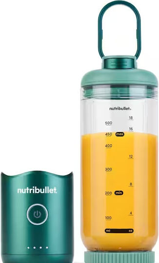 NutriBullet Flex Μπλέντερ με Πλαστική Κανάτα 590 ml 7.4V Sapphire Blue