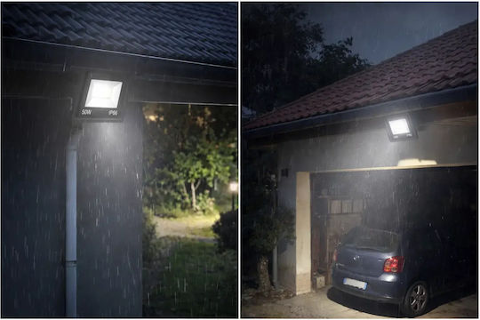 Jortan Waterproof LED Floodlight 50W Cold White 6500K IP66