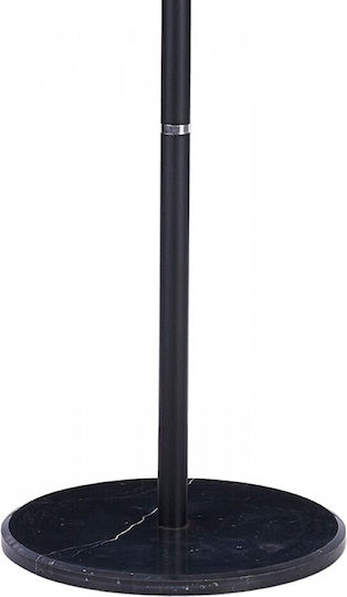 Homeplus Metallic Coat Rack Black 38x38x177cm