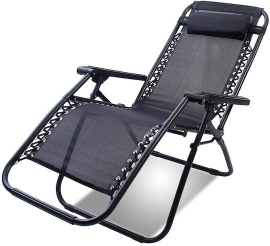 Stuhl Strand Aluminium Schwarz