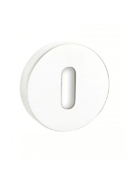 Viometale Hebel Mittlere Tür mit Rosette 06.350 Paar mit Rosette Matte White