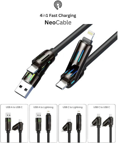 Hyperloq USB to Cable Πορτοκαλί 2m