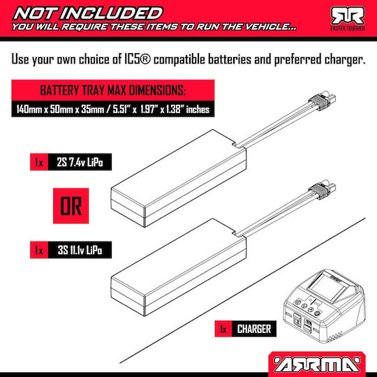 Arrma Vorteks 223s Τηλεκατευθυνόμενο Αυτοκίνητο 2WD Μπλε