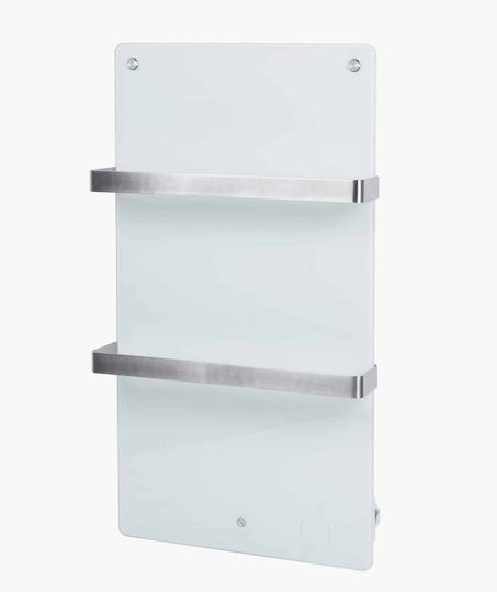 Eurom Sani Radiator Electric Pentru Prosoape Cu Fațadă De Sticlă 400W 83.5x48.1cm Albă